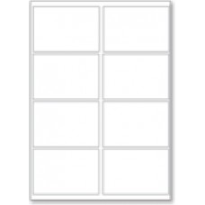 Gloss White Photo Quality Labels - 8 Labels Per Sheet - 50 Sheets