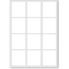 LL12  12 Labels Per Page - 1 Sheet