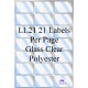 Gloss Clear Polyester 21 Per Page Gloss Clear Polyester 21 Per Page