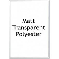 Matt Transparent Polyester - 1 Label Per Sheet - 50 Sheets