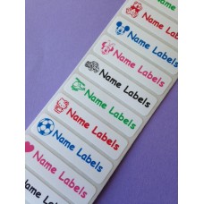 10 Pairs  -  Shoe Stick On Name Labels