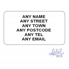 White - 65 Labels Per Page - Personalised Labels - 20 Sheets